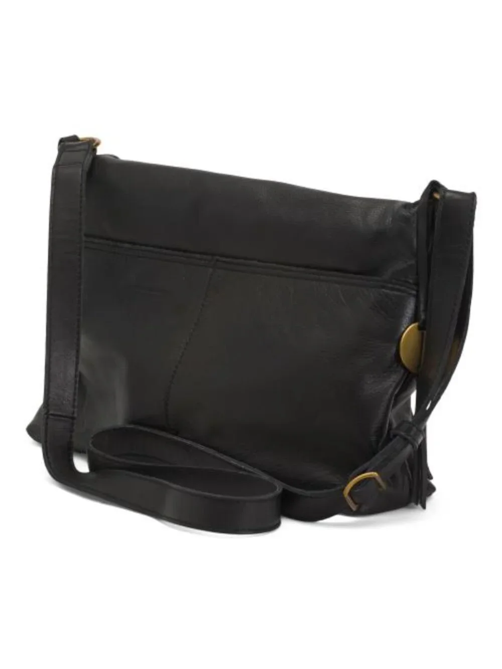 MARGOT Leather Mickey Hobo With Double Zip Pockets